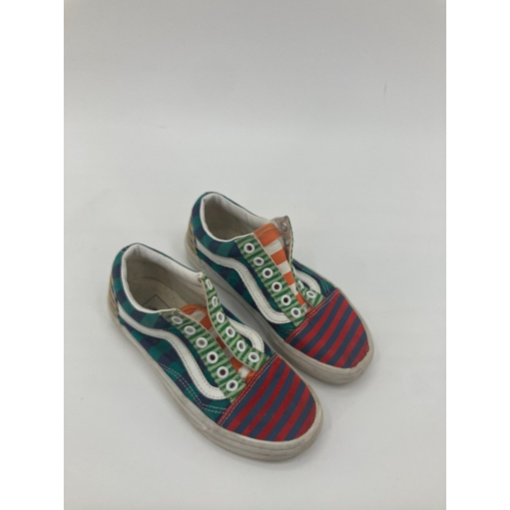 Vans Old Skool Sneakers Unisex M3.5/W5 Multicolor Striped Canvas Platform Shoes